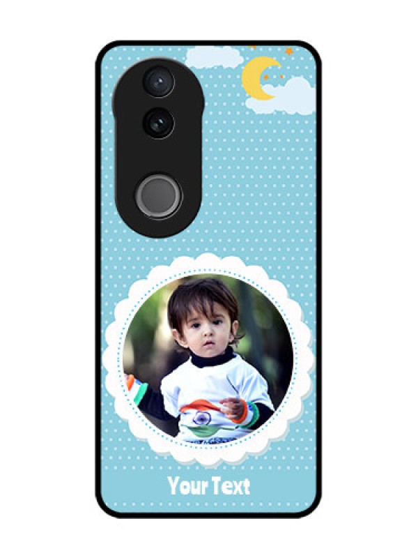 Custom iQOO Z10R Custom Glass Phone Case - Violet Pattern Design