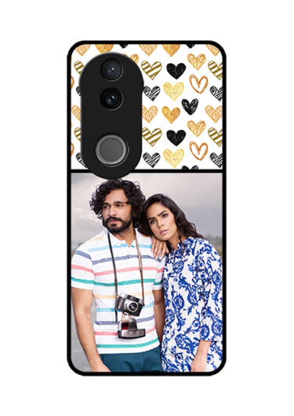 iQOO Z10R Custom Glass Phone Case - Love Symbol Design