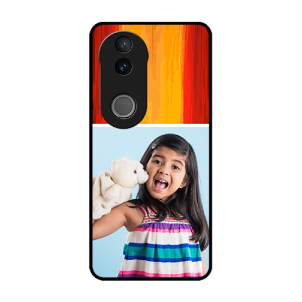 iQOO Z10R Custom Glass Phone Case - Multi Color Design