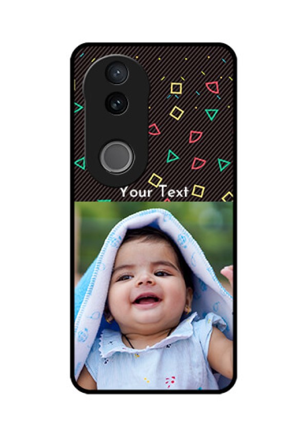 iQOO Z10R Custom Glass Phone Case - With Confetti Birthday Design