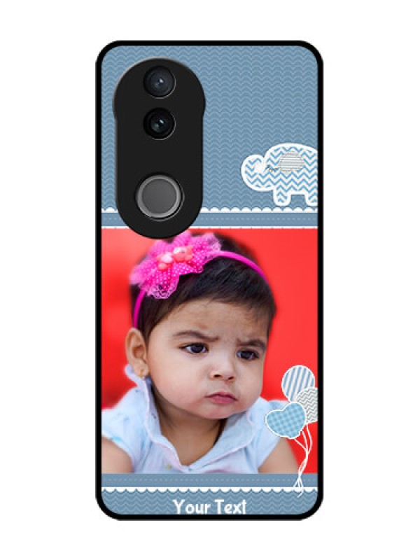 Custom iQOO Z10R Custom Glass Phone Case - With Kids Pattern Design