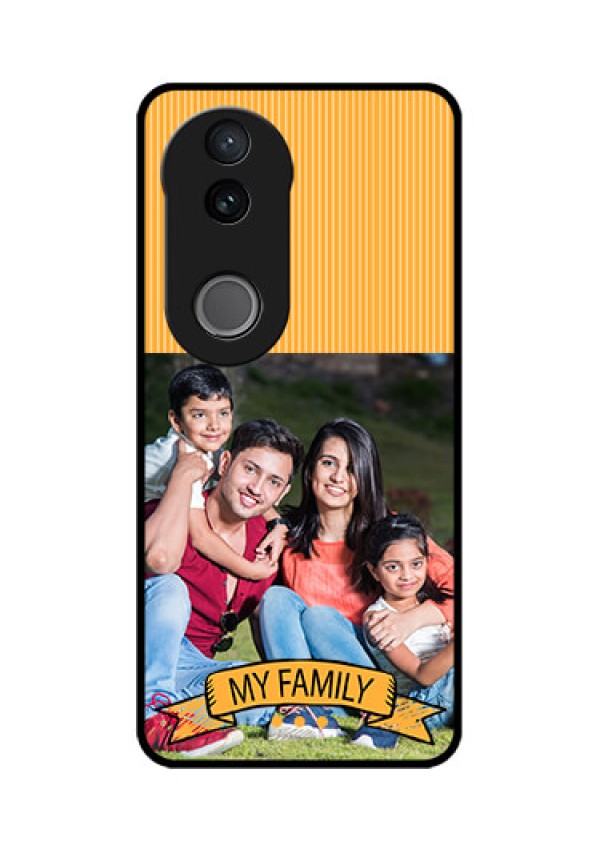 iQOO Z10R Custom Glass Phone Case - My Family Design