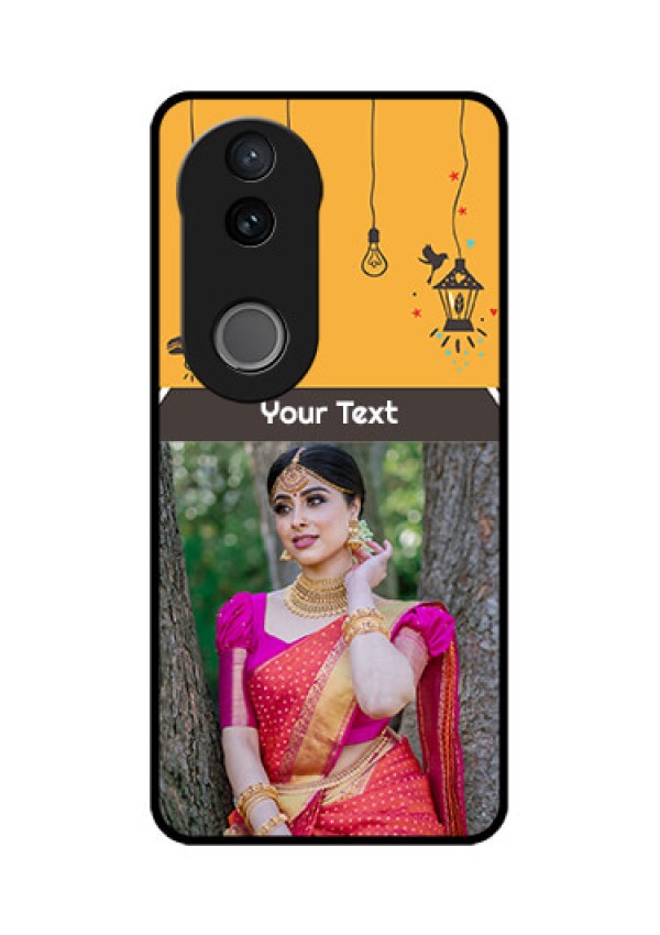 iQOO Z10R Custom Glass Phone Case - With Family Picture And Icons