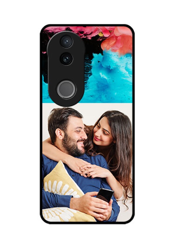 iQOO Z10R Custom Glass Phone Case - Quote With Acrylic Painting Design