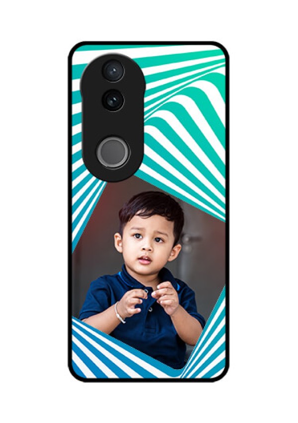iQOO Z10R Custom Glass Phone Case - Abstract Spiral Design
