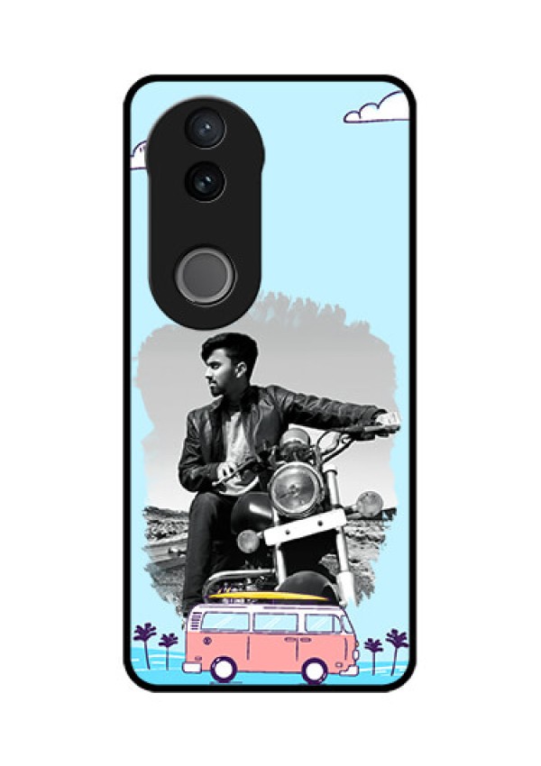 iQOO Z10R Custom Glass Phone Case - Travel & Adventure Design
