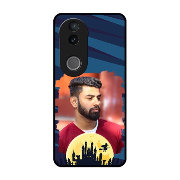 iQOO Z10R Custom Glass Phone Case - Halloween Witch Design