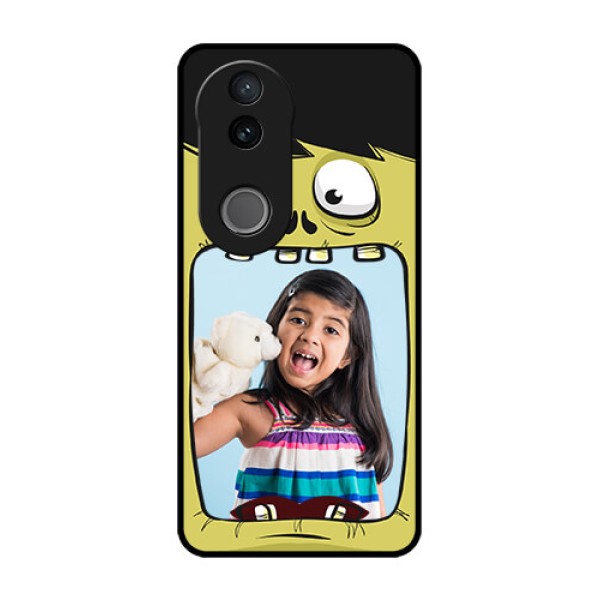iQOO Z10R Custom Glass Phone Case - Cartoon Monster Back Case Design iQOO Z10R Custom Glass Phone Case - Cartoon Monster Back Case Design