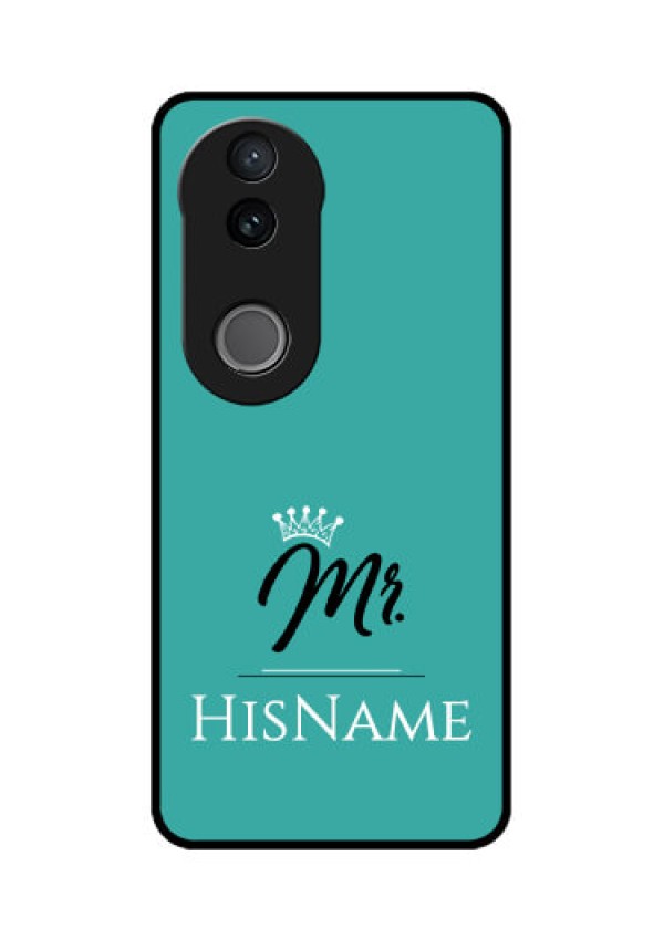 iQOO Z10R Custom Glass Phone Case - Mr With Name Design