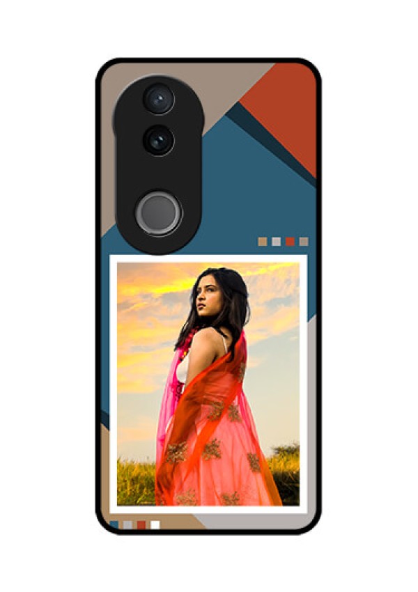 iQOO Z10R Custom Glass Phone Case - Retro Color Pallet Design
