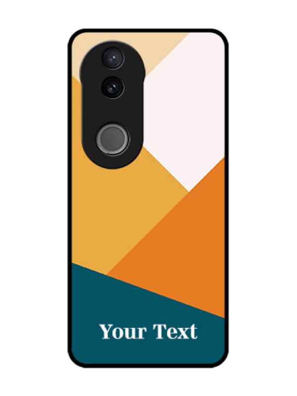 Custom iQOO Z10R Custom Glass Phone Case - Stacked Multi - Colour Design