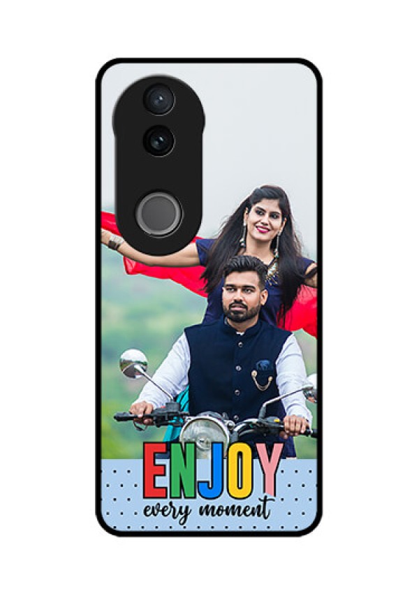 iQOO Z10R Custom Glass Phone Case - Enjoy Every Moment Design