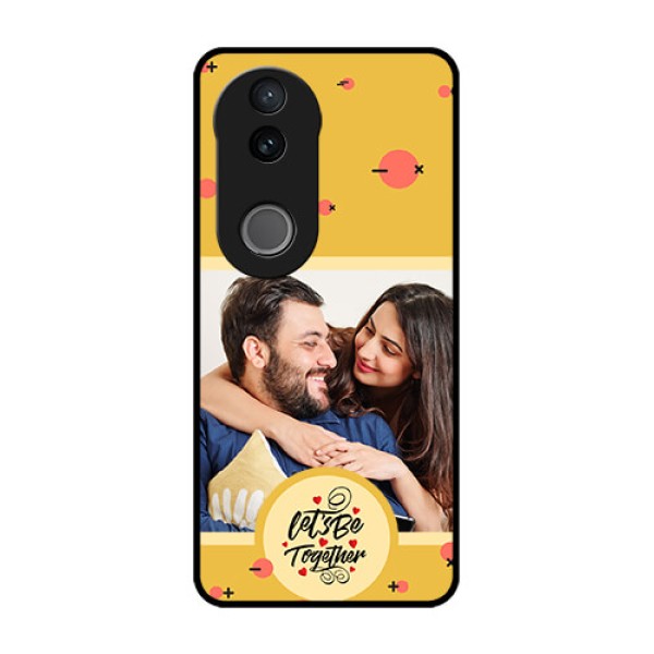 iQOO Z10R Custom Glass Phone Case - Lets Be Together Design