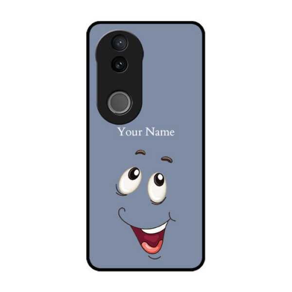iQOO Z10R Custom Glass Phone Case - Laughing Cartoon Face Design iQOO Z10R Custom Glass Phone Case - Laughing Cartoon Face Design