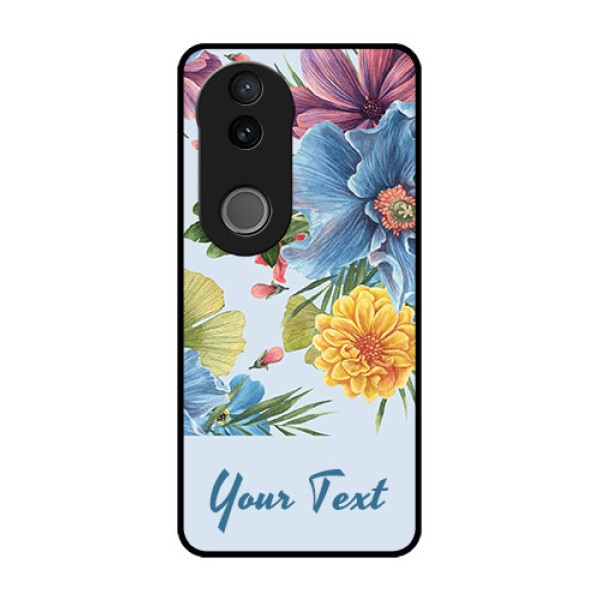 iQOO Z10R Custom Glass Phone Case - Stunning Watercolored Flowers Painting Design iQOO Z10R Custom Glass Phone Case - Stunning Watercolored Flowers Painting Design