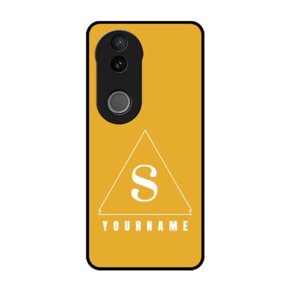 iQOO Z10R Custom Glass Phone Case - Simple Triangle Design iQOO Z10R Custom Glass Phone Case - Simple Triangle Design
