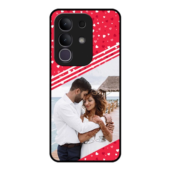 iQOO Z10x 5G Custom Glass Phone Case - Valentines Gift Design