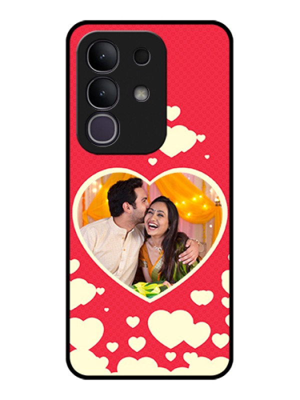 Custom iQOO Z10x 5G Custom Glass Phone Case - Love Symbols Phone Cover Design