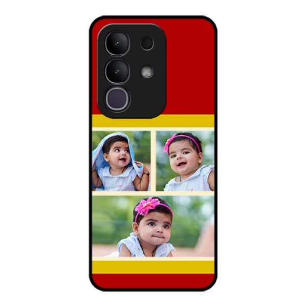 iQOO Z10x 5G Custom Glass Phone Case - Multiple Pic Upload Design