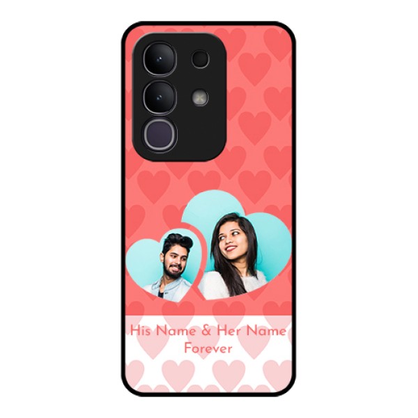 iQOO Z10x 5G Custom Glass Phone Case - Couple Pic Upload Design iQOO Z10x 5G Custom Glass Phone Case - Couple Pic Upload Design