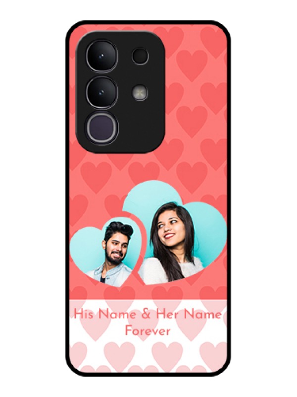 Custom iQOO Z10x 5G Custom Glass Phone Case - Couple Pic Upload Design