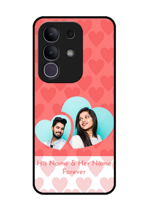 iQOO Z10x 5G Custom Glass Phone Case - Couple Pic Upload Design