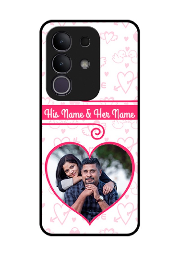 iQOO Z10x 5G Custom Glass Phone Case - Heart Shape Love Design
