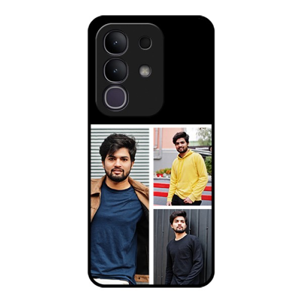 iQOO Z10x 5G Custom Glass Phone Case - Upload Multiple Picture Design
