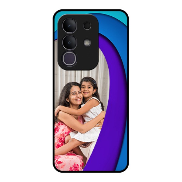 iQOO Z10x 5G Custom Glass Phone Case - Simple Pattern Design
