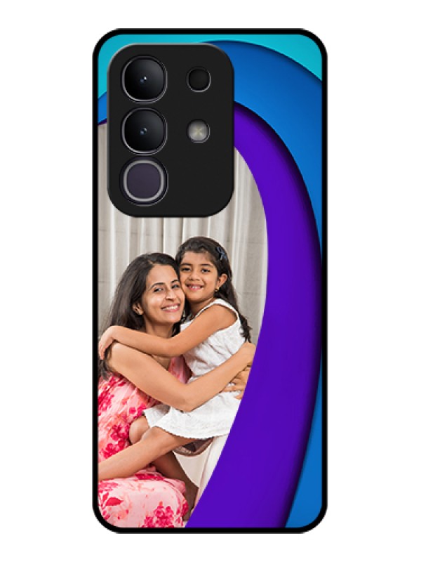 Custom iQOO Z10x 5G Custom Glass Phone Case - Simple Pattern Design