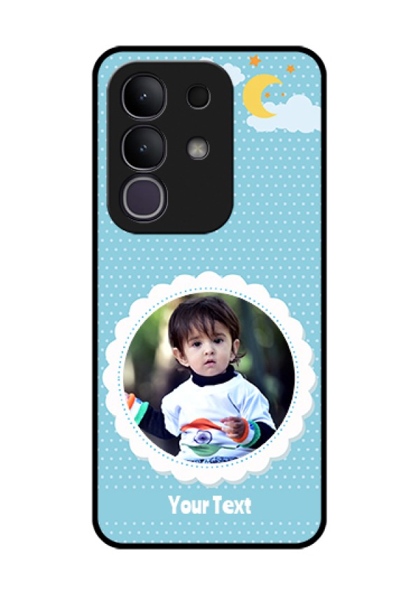 iQOO Z10x 5G Custom Glass Phone Case - Violet Pattern Design