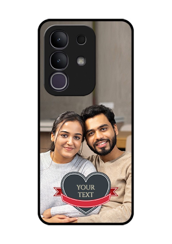 iQOO Z10x 5G Custom Glass Phone Case - Just Married Couple Design