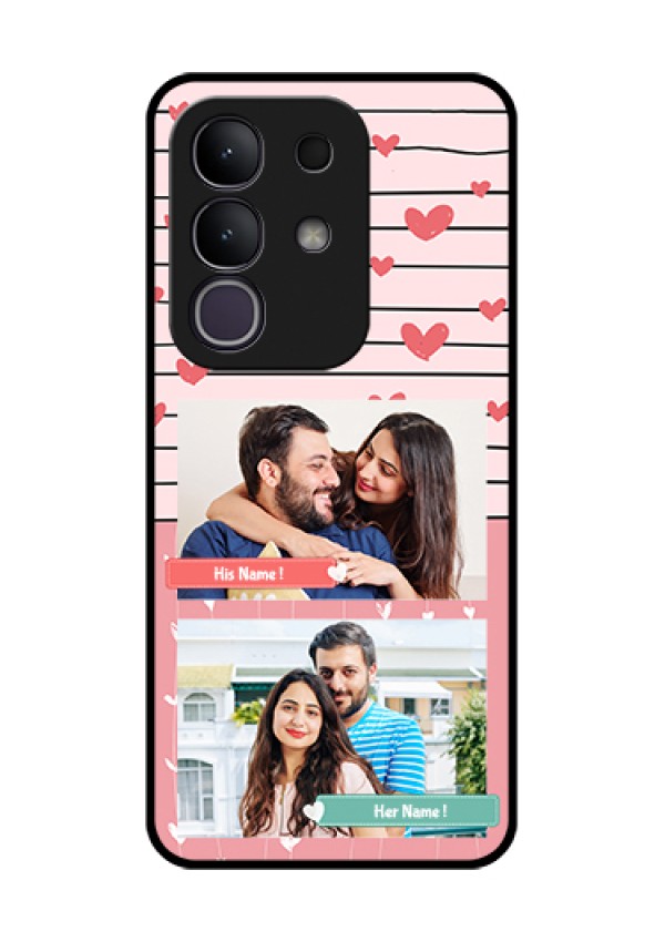 iQOO Z10x 5G Custom Glass Phone Case - Photo With Heart Design