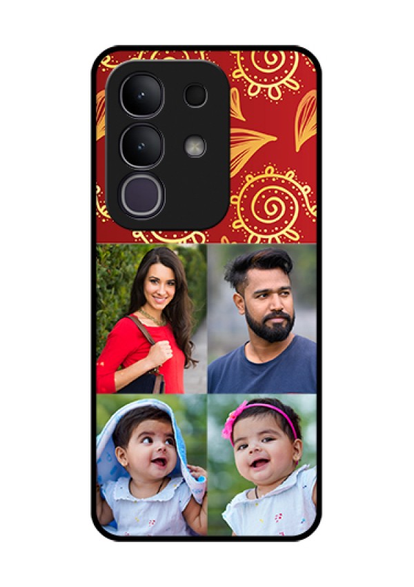 iQOO Z10x 5G Custom Glass Phone Case - 4 Image Traditional Design