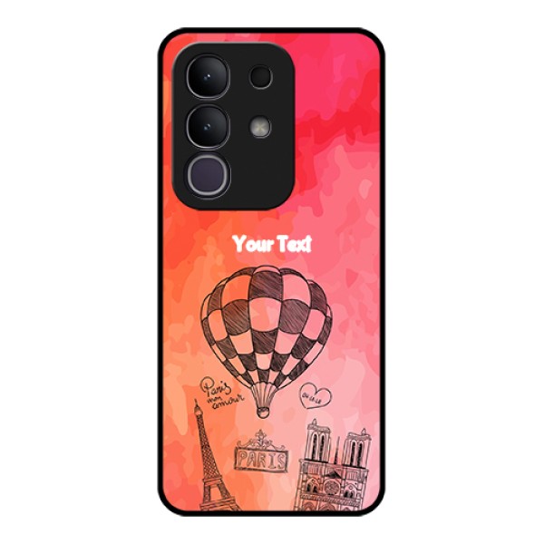 iQOO Z10x 5G Custom Glass Phone Case - Paris Theme Design
