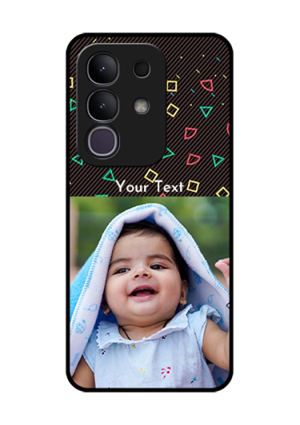 iQOO Z10x 5G Custom Glass Phone Case - With Confetti Birthday Design