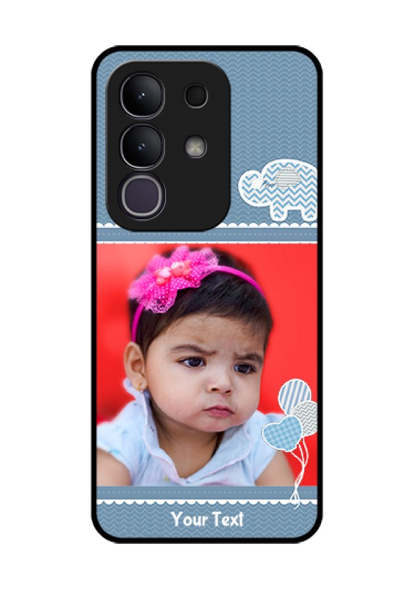 iQOO Z10x 5G Custom Glass Phone Case - With Kids Pattern Design