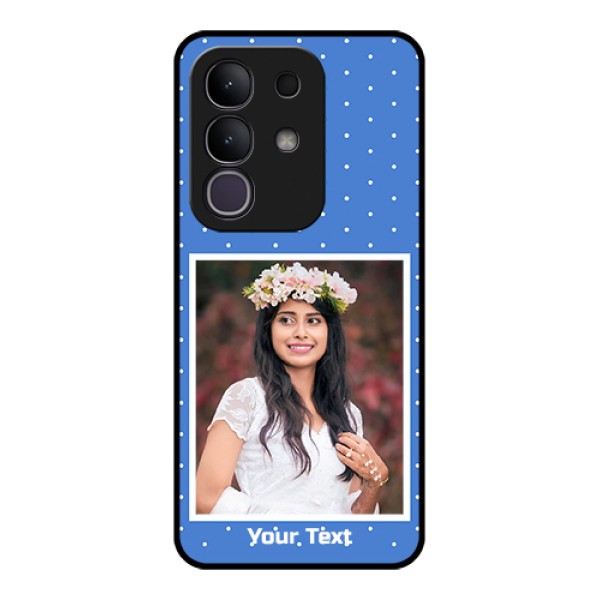 iQOO Z10x 5G Custom Glass Phone Case - Polka Dots Design