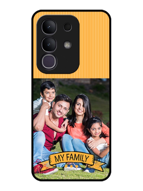 Custom iQOO Z10x 5G Custom Glass Phone Case - My Family Design