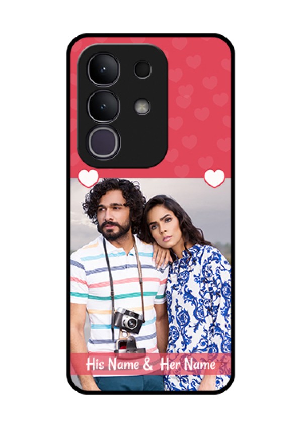 iQOO Z10x 5G Custom Glass Phone Case - Simple Love Design