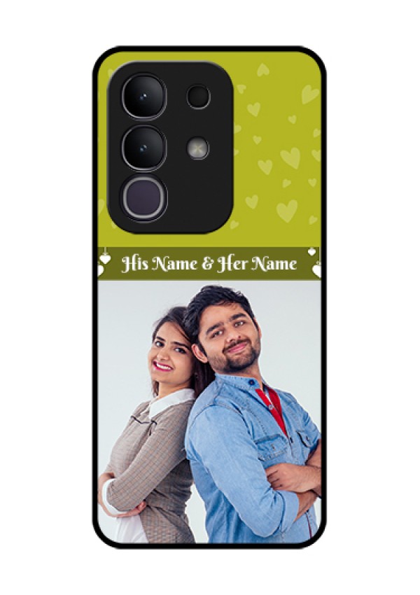 iQOO Z10x 5G Custom Glass Phone Case - You & Me Heart Design