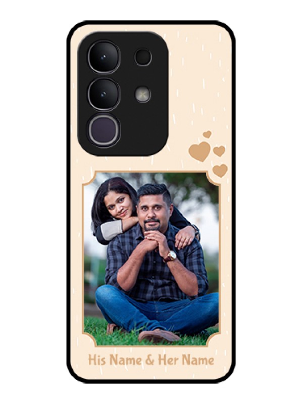 Custom iQOO Z10x 5G Custom Glass Phone Case - With Confetti Love Design