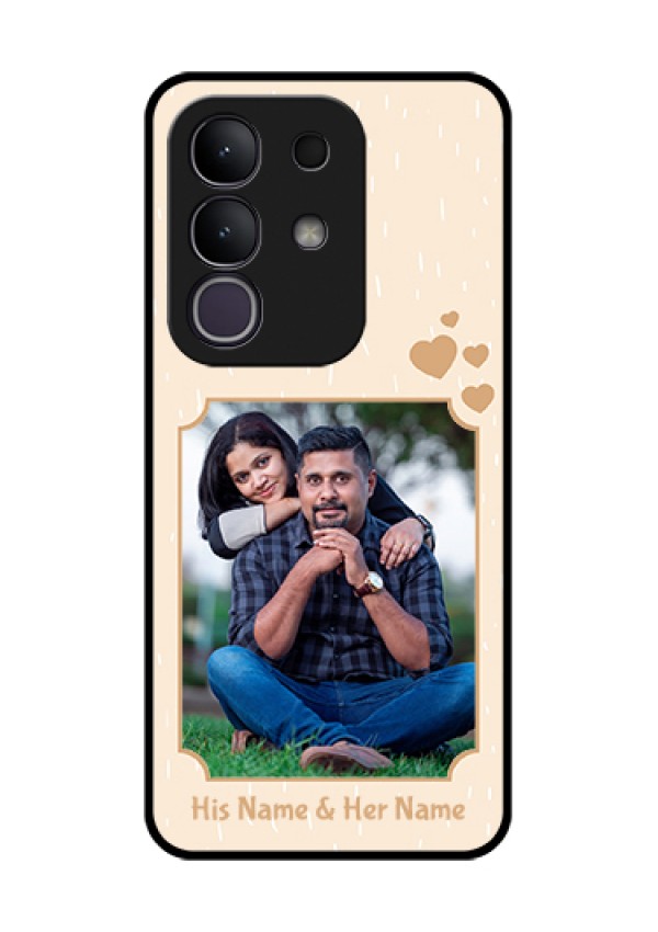 iQOO Z10x 5G Custom Glass Phone Case - With Confetti Love Design