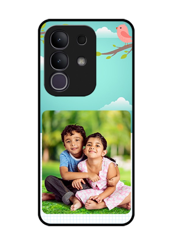 iQOO Z10x 5G Custom Glass Phone Case - Doodle Love Design