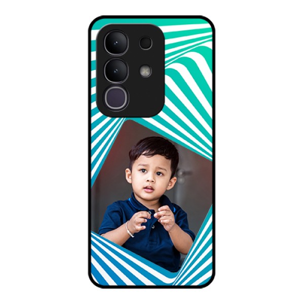 iQOO Z10x 5G Custom Glass Phone Case - Abstract Spiral Design