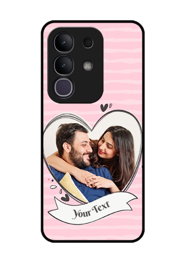 iQOO Z10x 5G Custom Glass Phone Case - Vintage Heart Design