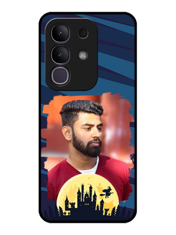 Custom iQOO Z10x 5G Custom Glass Phone Case - Halloween Witch Design