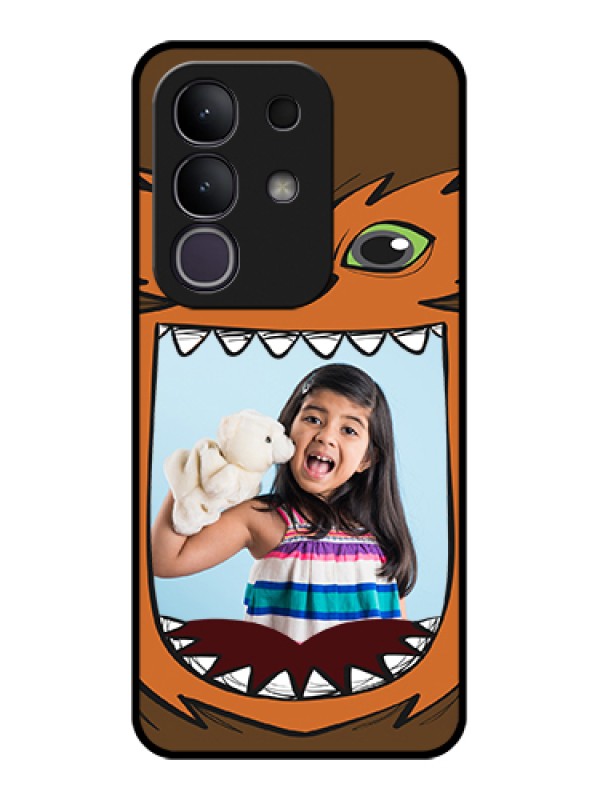 Custom iQOO Z10x 5G Custom Glass Phone Case - Owl Monster Back Case Design