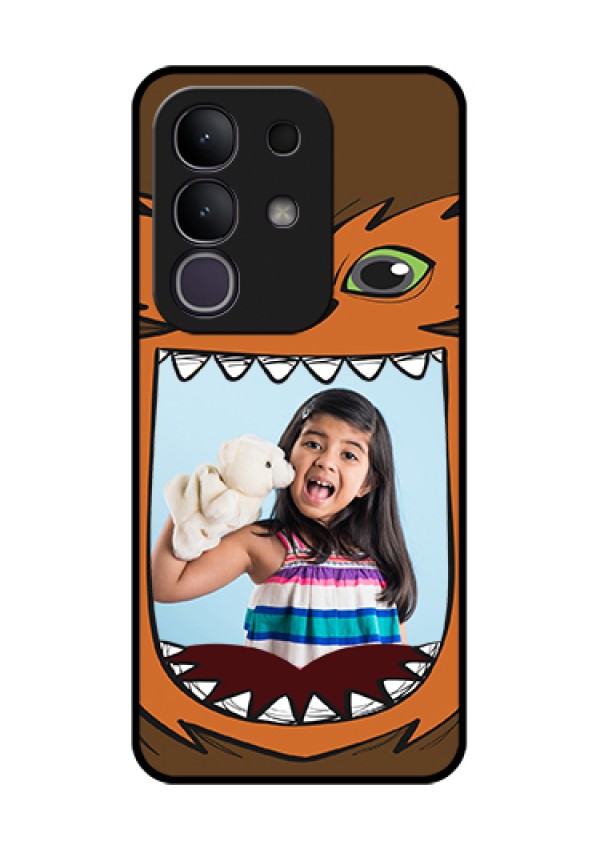 iQOO Z10x 5G Custom Glass Phone Case - Owl Monster Back Case Design