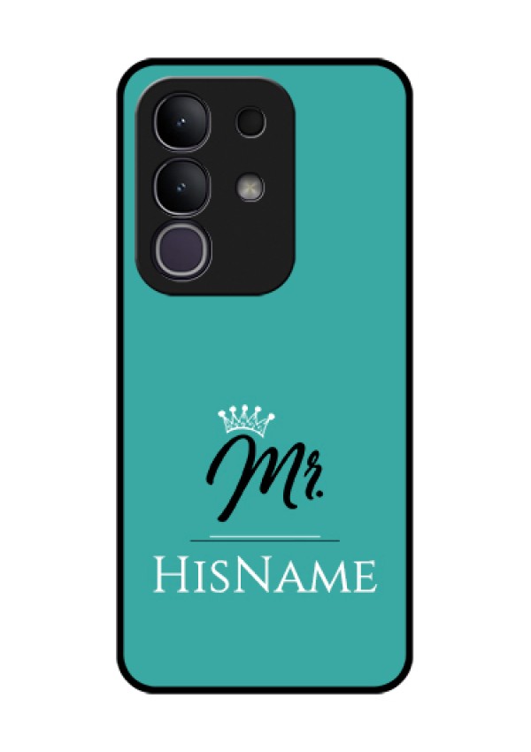 iQOO Z10x 5G Custom Glass Phone Case - Mr With Name Design